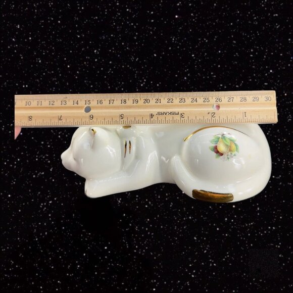 Formalities Baum Bros Ceramic Porcelain Resting Sleeping Painted Cat Figurine - Picture 4 of 10